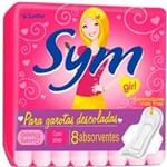 Ficha técnica e caractérísticas do produto Absorvente Sym Girl Suave com Abas 8 Un.