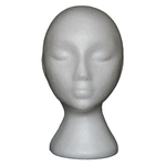 Ficha técnica e caractérísticas do produto Abstract Foam Mannequin Cabeça do manequim modelo de cabeça peruca de cabelo Óculos Display Stand