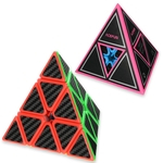 Ficha técnica e caractérísticas do produto Acefun Pyraminx Cubo De Velocidade De Pirâmide De Fibra De Carbono Preto Triângulo Com 3 Camadas Twisty Puzzle