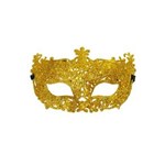 Ficha técnica e caractérísticas do produto Acessório Carnaval Festa Fantasia Mascara Elegancia Ouro - Dourado