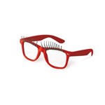 Ficha técnica e caractérísticas do produto Acessório Carnaval Festa Fantasia Oculos Vermelho C/ Cilios - Vermelho