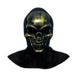 Ficha técnica e caractérísticas do produto Acessório Máscara de Terror Caveira Ouro - 1 Unidade