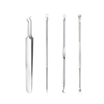Ficha técnica e caractérísticas do produto Acne Needle 4 Piece Set Acne Blackhead Acne Needle ferramenta de beleza