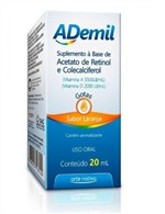 Ademil Gotas 20ml Laranja Arte Nativa - Vitamina A + D
