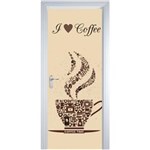 Ficha técnica e caractérísticas do produto Adesivo Decorativo de Porta - Cozinha Café - G