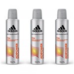 Adidas Adipower Desodorante Aerosol Masculino 150ml (Kit C/03)