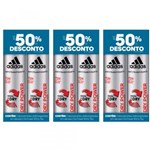 Ficha técnica e caractérísticas do produto Adidas Dry Power Desodorante Aerosol Masculino 2x150ml (Kit C/03)