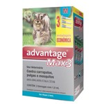 Ficha técnica e caractérísticas do produto Advantage MAX3 com 1 ML para Cães de 4 a 10 Kg - 3 Bisnagas