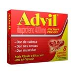 Ficha técnica e caractérísticas do produto Advil 400mg com 8 Cápsulas Líquidas