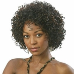 Ficha técnica e caractérísticas do produto 2018hot sale picture color hair products Shag hair styles curly african american short wigs for women Synthetic afro wig