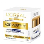 Ficha técnica e caractérísticas do produto Age Perfect Noturno Dermo Expertise L`oréal Paris - Rejuvenescedor Facial - 49g