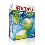 Ficha técnica e caractérísticas do produto Água de Coco C/24 200ml - Sococo