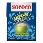 Ficha técnica e caractérísticas do produto Água de Coco Sococo 200mL