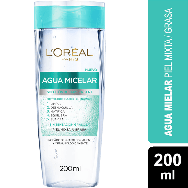 Ficha técnica e caractérísticas do produto Agua Micelar L'Oréal Hidratotal 5 Piel Mixta, 200 Ml Agua Micelar L'oreal Hidratotal 5 Piel Mixta, 200 Ml