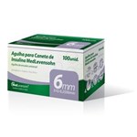 Ficha técnica e caractérísticas do produto Agulha P/ Caneta de Insulina MedLevensohn 6mm - 100 Und
