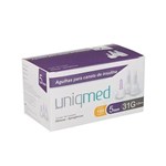 Ficha técnica e caractérísticas do produto Agulha para Caneta de Insulina 5mm 31g C/100un Uniqmed
