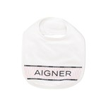 Ficha técnica e caractérísticas do produto Aigner Kids Babador com Estampa de Logo - Branco