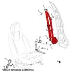 Ficha técnica e caractérísticas do produto Cinto de Segurança Dianteiro Lado Esquerdo Motorista - 94724944 Cobalt