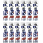 Ficha técnica e caractérísticas do produto Álcool 70 Higienização SuperDom 300ml Aerossol Kit 12un