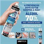 Ficha técnica e caractérísticas do produto Álcool 70% Spray Higienizador Antisséptico Bactericida 400ml - Unipega