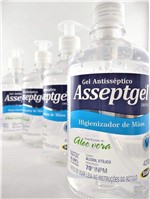 Ficha técnica e caractérísticas do produto Alcool em Gel 70% 420g - Kit C/ 6 com Bico Dosador - Asseptgel