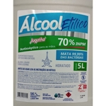 Ficha técnica e caractérísticas do produto Álcool Etílico Hidratado 70 % Galão 5 Litros Jugatha