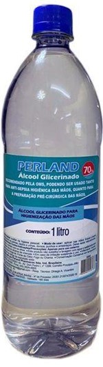 Ficha técnica e caractérísticas do produto Álcool Gel 70% Glicerinado 1 Litro - Perland