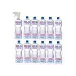 Ficha técnica e caractérísticas do produto Álcool liquido 70 kit 1 spray 1 litro e 11 refil de 1 litro
