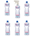 Ficha técnica e caractérísticas do produto Álcool liquido 70 kit 1 spray 1 litro e 5 refil de 1 litro assepsia