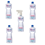 Ficha técnica e caractérísticas do produto Álcool liquido 70 kit com 1 spray e 4 refil assepsia
