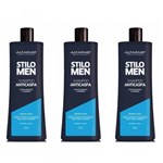 Ficha técnica e caractérísticas do produto Alfaparf Men Anticaspa Shampoo 250ml (Kit C/03)
