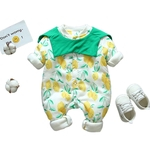 Ficha técnica e caractérísticas do produto Baby Cotton Jumpsuit Newborn Baby Thin Cotton Warm Romper