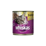Ficha técnica e caractérísticas do produto Alimento para Gatos Whiskas de Frango Lata 290 G