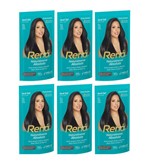 Ficha técnica e caractérísticas do produto Alisante Henê Gel Rená Preto Azulado Pouch 180g Embelleze - 6 Unidades