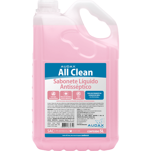 Ficha técnica e caractérísticas do produto All Clean Sabonete Antisséptico - 5 Litros - AudaxCo