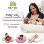 Ficha técnica e caractérísticas do produto Almofada de Amamentação Milky Baby Cinza Baby Pil