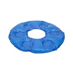 Ficha técnica e caractérísticas do produto Almofada de Gel Anti Escaras Redonda com Orifício Flexi Confort AG 40x40cm Azul