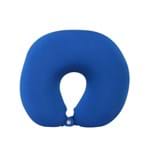 Ficha técnica e caractérísticas do produto Almofada de Viagem Azul Marinho Floc