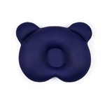 Ficha técnica e caractérísticas do produto Almofada Ergonômica para Cabeça Ursinho Azul - Baby Pil