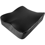 Almofada Ortopur Perfetto com Base Antiderrapante para Assento Preto
