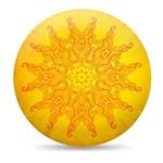 Ficha técnica e caractérísticas do produto Almofada Sol Amarelo