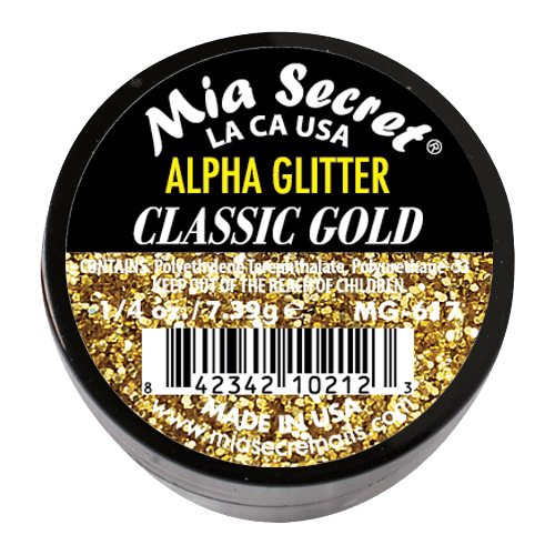 Ficha técnica e caractérísticas do produto Alpha Glitter | Classic Gold | 7.39 Gr | Mia Secret