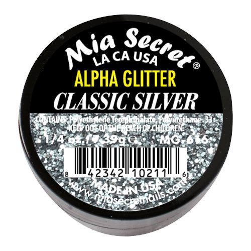 Ficha técnica e caractérísticas do produto Alpha Glitter | Classic Silver | 7.39 Gr | Mia Secret