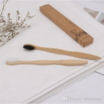 Ficha técnica e caractérísticas do produto Ambiental escova de bambu escova de dentes Saúde Para Oral cuidados dentários Limpeza Eco Médio cerdas macias Brushes