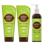 Amo Yenzah - Kit Shampoo 200 + Condicionador 200ml + Creme de Pentear Kit - 200ml + 200ml + 240ml