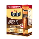 Ampola Niely Gold Bomba de Hidratao Chocolate Kit 3 Unidades 15ml Cada