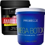 Ficha técnica e caractérísticas do produto Anabolizante Capilar 240g Forever Liss e Mega Botox Capilar 1Kg Realinhamento Térmico Probelle