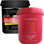 Ficha técnica e caractérísticas do produto Anabolizante Capilar 950g Forever Liss e Botox Capilar Azure 1Kg Probelle