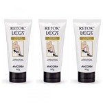Anaconda Retok Legs Maquiagem P Pernas Claro 60G Kit Com 3