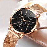 Ficha técnica e caractérísticas do produto Women Girl Luxury Watches Stainless Steel Analog Quartz Bracelet Wrist Watch